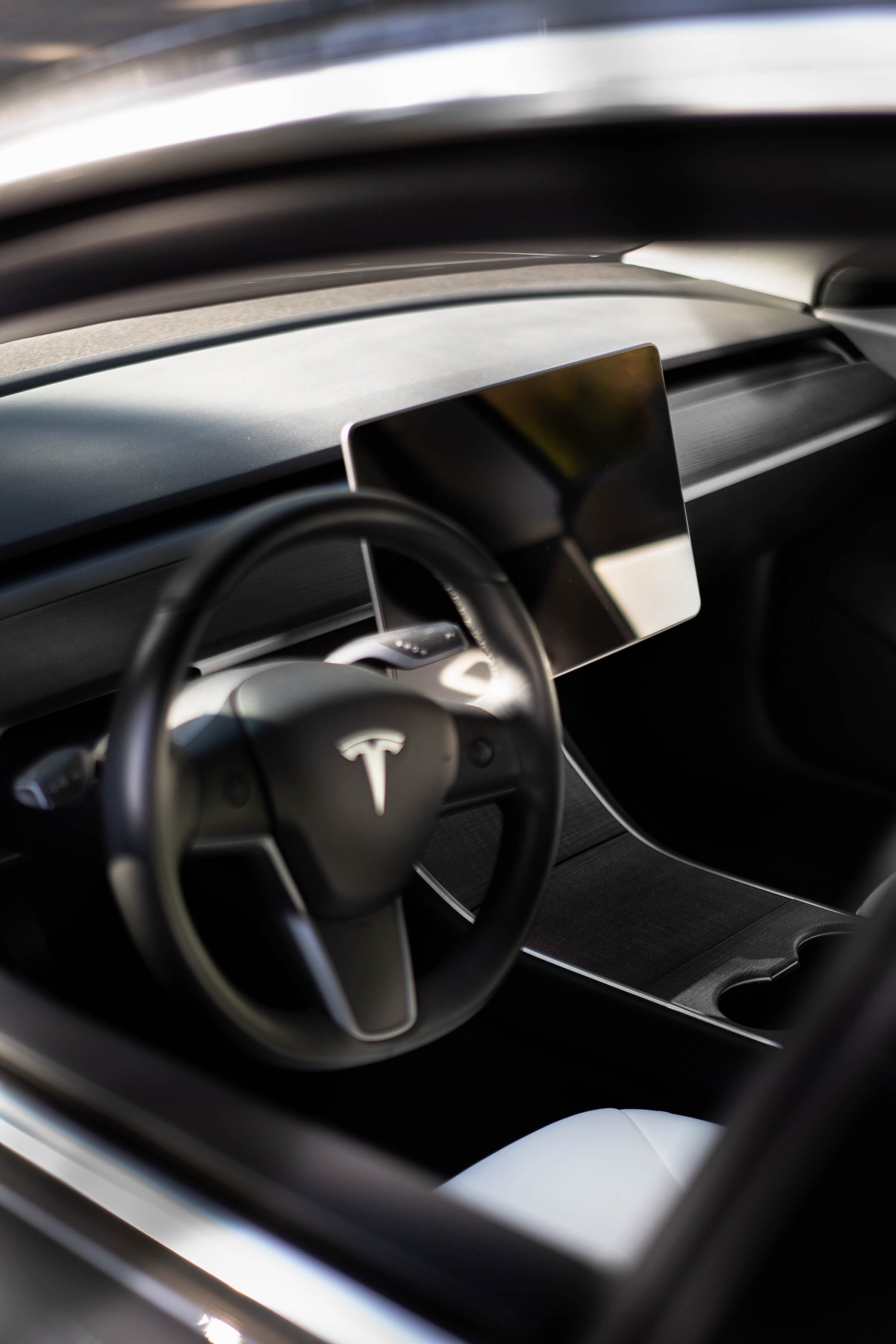 Console centrale en vrai bois - Tesla Model 3 et Y